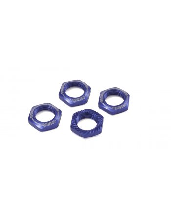 IFW472BL Wheel Nut (Blue/4pcs/for Serration) IFW472BL  - KYOSHO RC